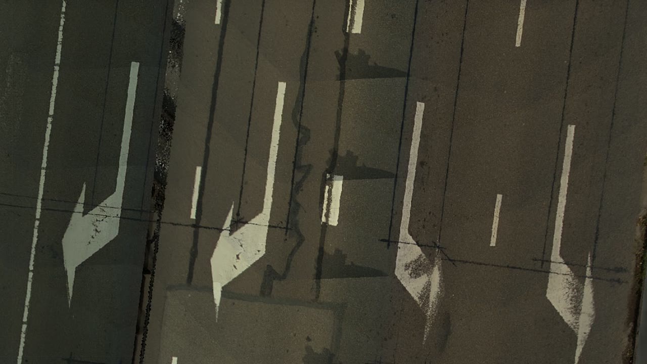 Intersection & road section — Mesh + point cloud